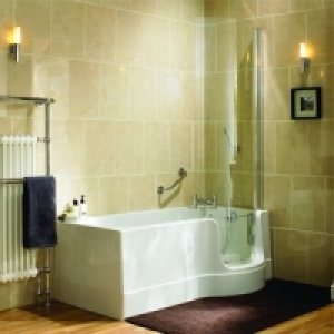 Wickes  Easy Access Bath Screen Left Hand