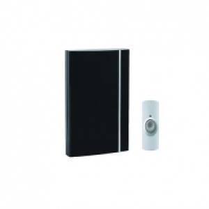 Wickes Wirefree Doorbell Chime Kit - Black £10.00