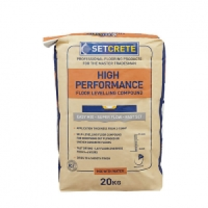 Setcrete High Performance Floor Levelling Compound - 20kg £22.89