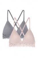 HM   2-pack non-wired push-up bras
