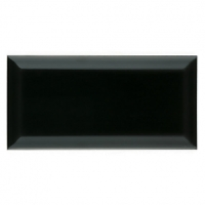 Wickes Metro Black Ceramic Tile 200 x 100mm Sample £0.99