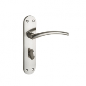 Wickes Dante Bathroom Door Handle - Satin Nickel 1 Pair £16.00
