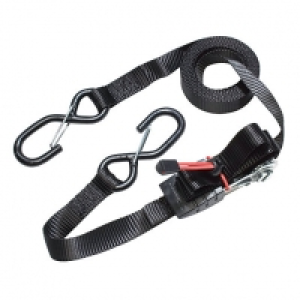 Master Lock Set of 2 x 4.25m Ratchet Tie Downs with S Hooks £18.99