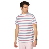 Debenhams  Maine New England - Rose pique textured stripe t-shirt
