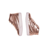 Debenhams  Outfit Kids - Girls gold metallic lace up shoes