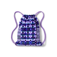 Debenhams  Lands End - Girls blue patterned drawstring gym bag