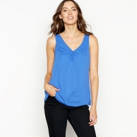 Debenhams  The Collection - Blue ruched cami