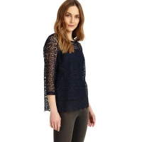 Debenhams  Phase Eight - Navy Odette lace top