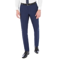 Debenhams  Occasions - Blue plain regular fit trousers