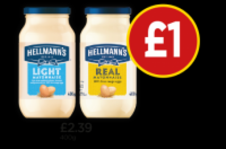 Hellmanns Light Mayonnaise, Real £2.39