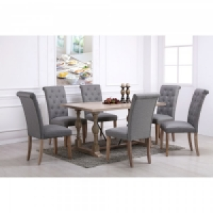 Roman Dining Table Set and 6 Fabric Chairs £478.80