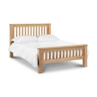 Debenhams  Debenhams - Oak Newbury bed frame with Elite mattress