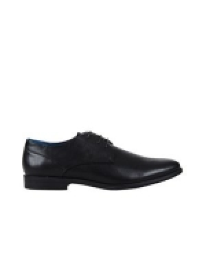 Burton - Black leather look formal shoes &pound;24.00