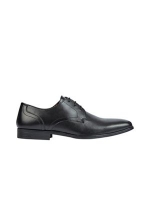 Debenhams  Burton - Black leather lace up formal shoes