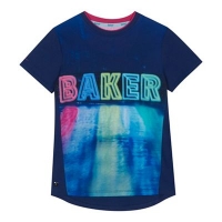 Debenhams  Baker by Ted Baker - Boys navy logo print t-shirt