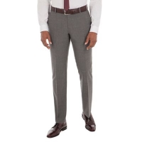 Debenhams  Ben Sherman - Grey textured wool blend tailored fit suit tro