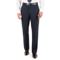 Debenhams  Jeff Banks - Navy plain weave regular fit travel suit trouse