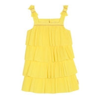 Debenhams  Baker by Ted Baker - Girls yellow pleated layered dress