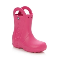 Debenhams  Crocs - Girls bright pink handle wellies