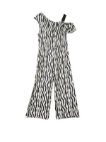 Debenhams  Outfit Kids - Girls grey zebra striped jumpsuit