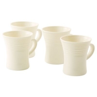 Debenhams  Belleek Living - Ivory Solace Set Of Four Mugs