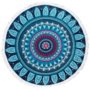 Round Beach Towel with Fringing - Mandala £6.99