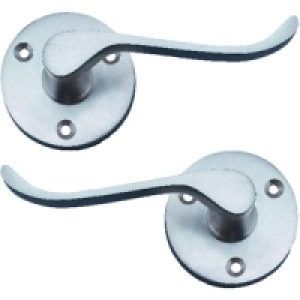 Wickes York Round Rose Handle Satin Nickel
