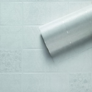 Contour Pebble Tile Kitchen & Bathroom Vinyl Wallpaper Neutr