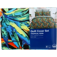 BigW  House & Home 5 Piece Quilt Cover Set - Tropical Fern