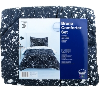 BigW  House & Home Kids Bruno Comforter Set - Black