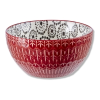 BigW  House & Home Small Pad Print Bowl - Red