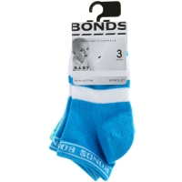 BigW  Bonds Baby Sportlet Socks 3 Pack - Blue