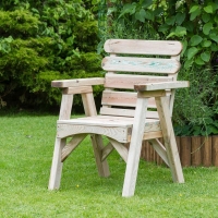 QDStores  Wooden Garden Abbey Chair
