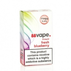88vape E-liquid 11mg Fresh Blueberry 10ml &pound;1.00