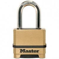 Wickes  Master Lock Excell M175EURDLF 4 Digit Resettable Long Shackl