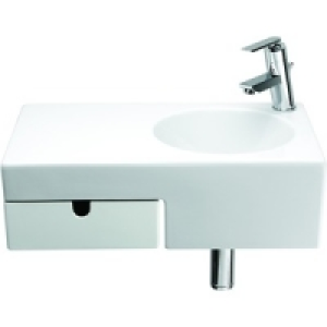 Sesto Offset Basin with Drawer Unit LH 600mm