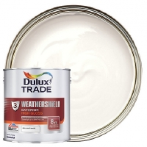 Dulux Trade Weathershield Gloss Paint - Pure Brilliant White £38.00