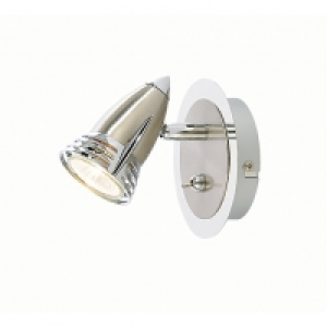 Inlight Elara Dimmable Satin Nickel Single Spotlight - 35W G &pound;27.99