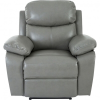 JTF  Islington Recliner Faux Leather Chair Grey