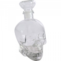 JTF  Skull Glass Bottle with Stopper 780ml