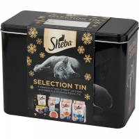 JTF  Christmas Sheba Gift Tin Cat Treats