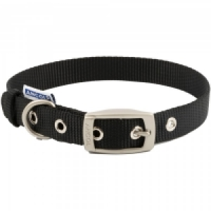 Ancol Nylon Eyelet Collar Black Medium