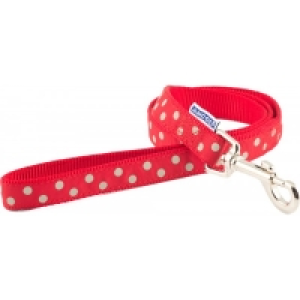 JTF  Ancol Vintage Polka Lead Red