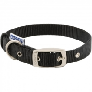 Ancol Nylon Eyelet Collar Black Small
