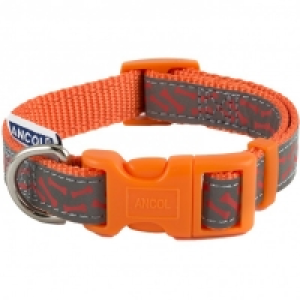 Ancol Bone Reflective Collar Orange S £4.19