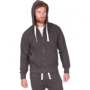 Zip through Hoodie Navy Mens