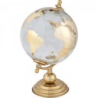 JTF  Globe Ornament Gold 13 Inch