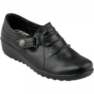 Comfort Slip On Shoe Black Ladies