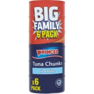 Princes Tuna Chunks In Brine 6x145g