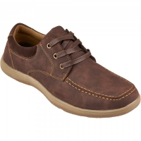 JTF  Comfort Casual Lace Shoe Brown Mens